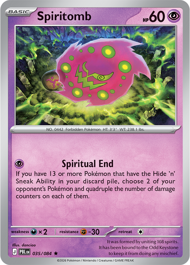 Spiritomb: Rare 035/084 (PBL)