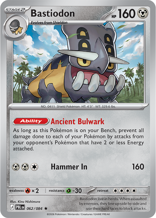Bastiodon: Rare 062/084 (PBL)