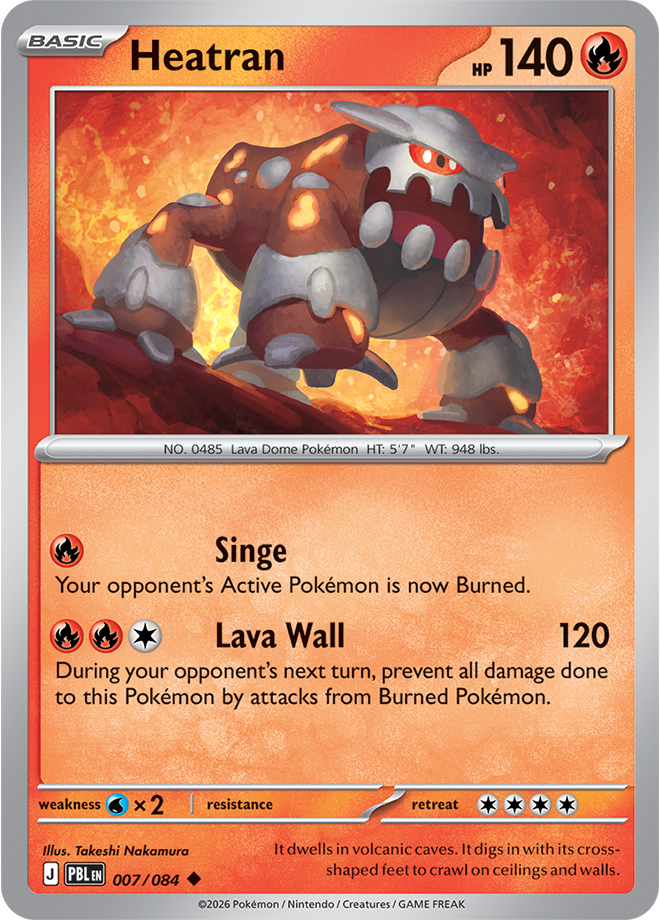 Heatran: Uncommon 007/084 (PBL)