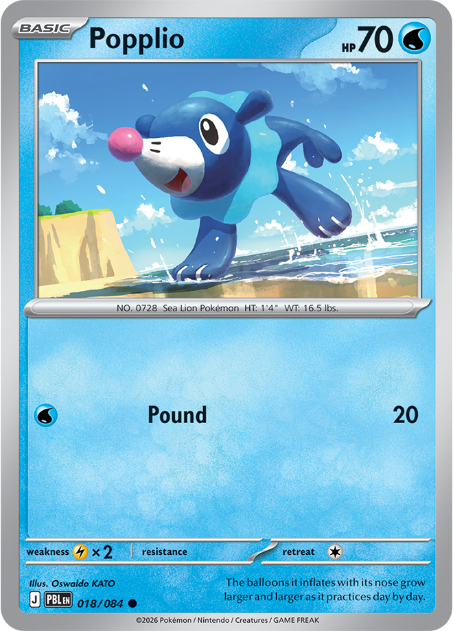 Popplio: Common 018/084 (PBL)