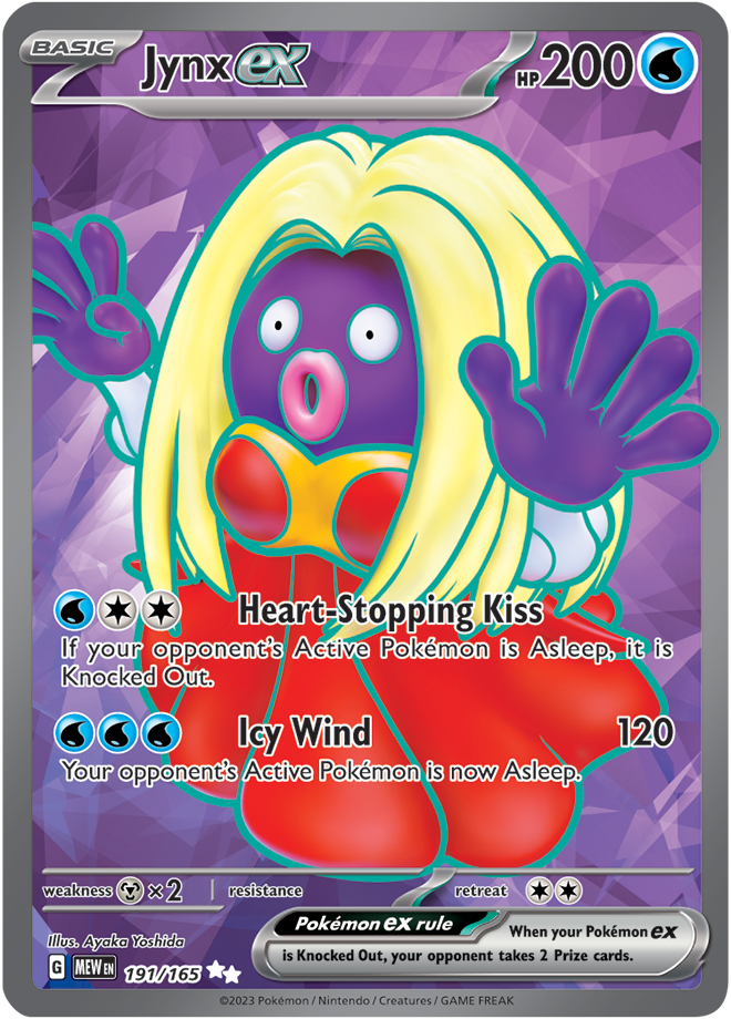 Jynx ex: Ultra Rare 191/165 (MEW)