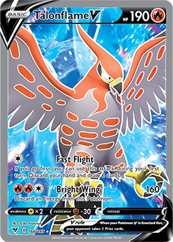 Talonflame V: Ultra Rare 168/185 (Vivid Voltage)