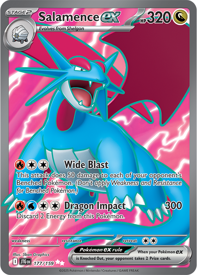 Salamence ex: Ultra Rare 177/159 (JTG)