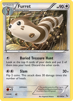 Furret: Rare 82/106 (Flashfire)
