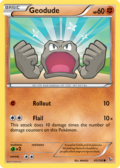 Geodude: Common 45/106 (Flashfire)