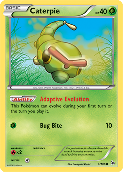 Caterpie: Common 1/106 (Flashfire)