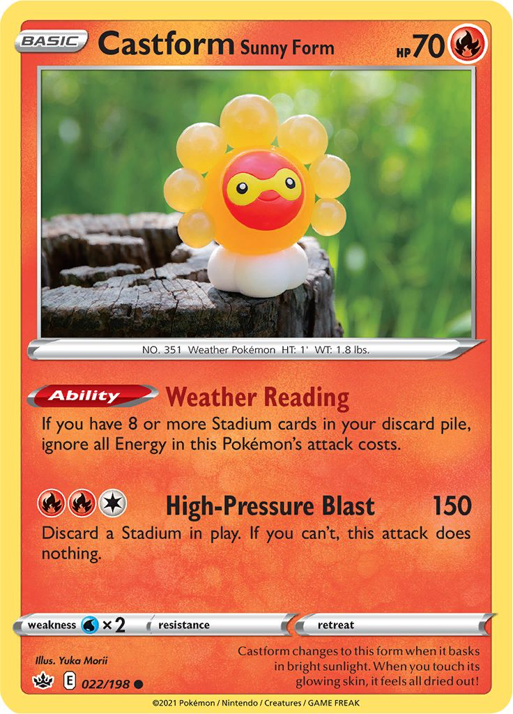 Castform Sunny Form: 022/198 (Chilling Reign)