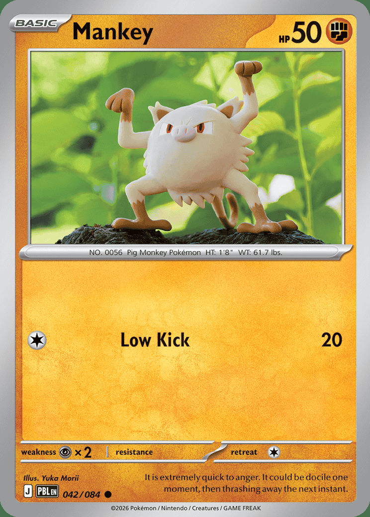 Mankey: Common 042/084 (PBL)