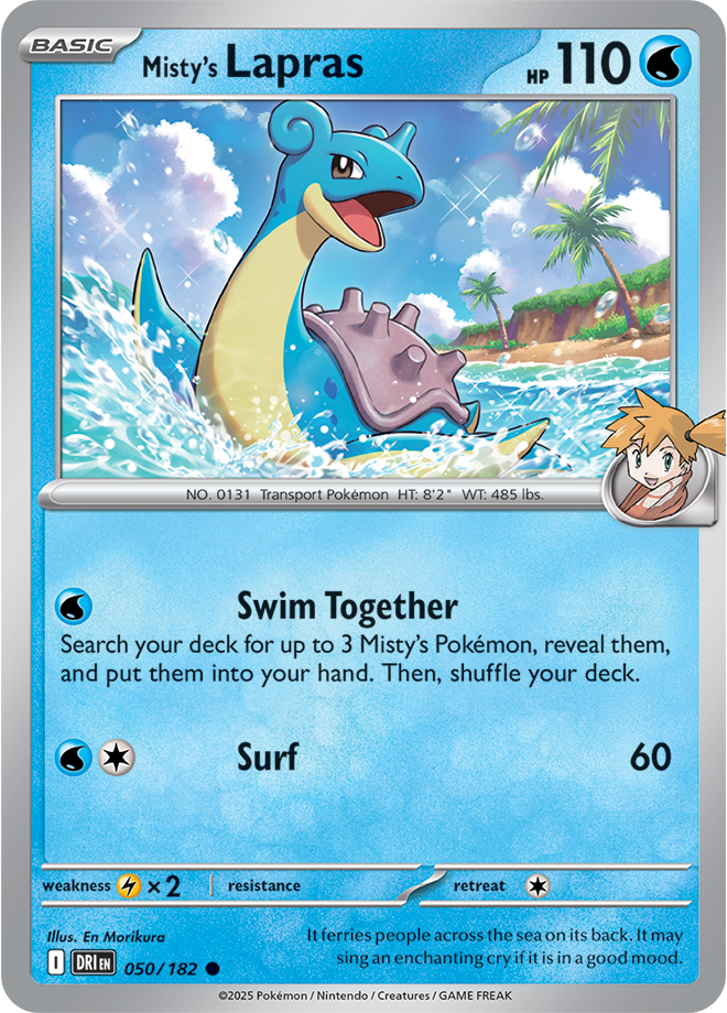 Misty's Lapras: Common 050/182 (DRI)