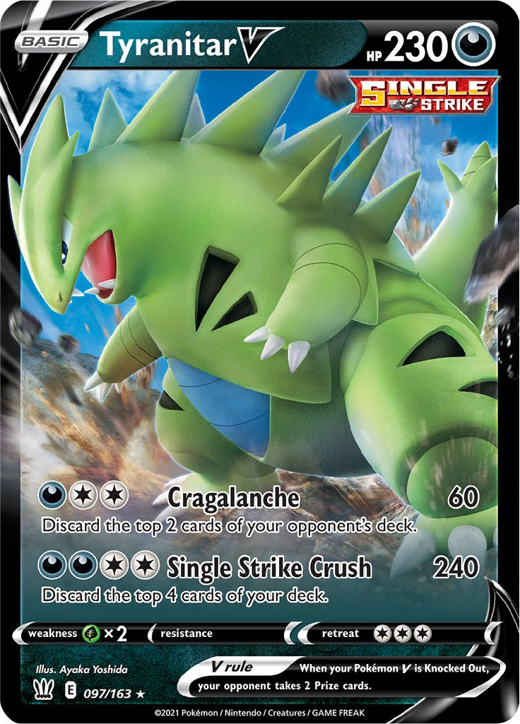 Tyranitar V: Ultra Rare 097/163 (Battle Styles)