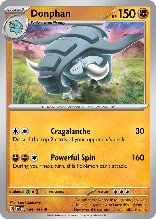 Donphan: Uncommon 049/091 (PAF)