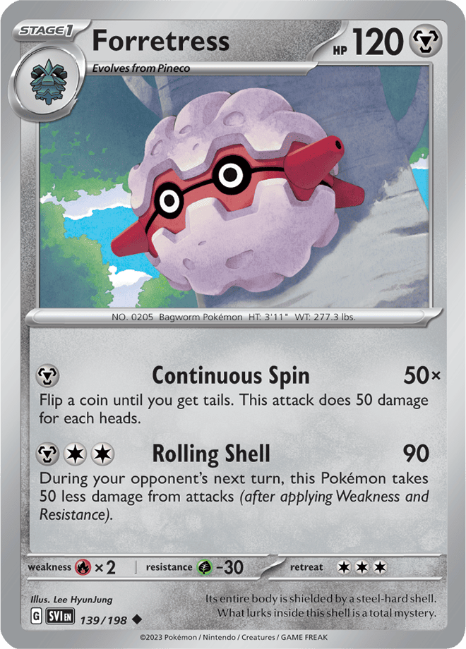 Forretress: Uncommon 139/198 (SVI)