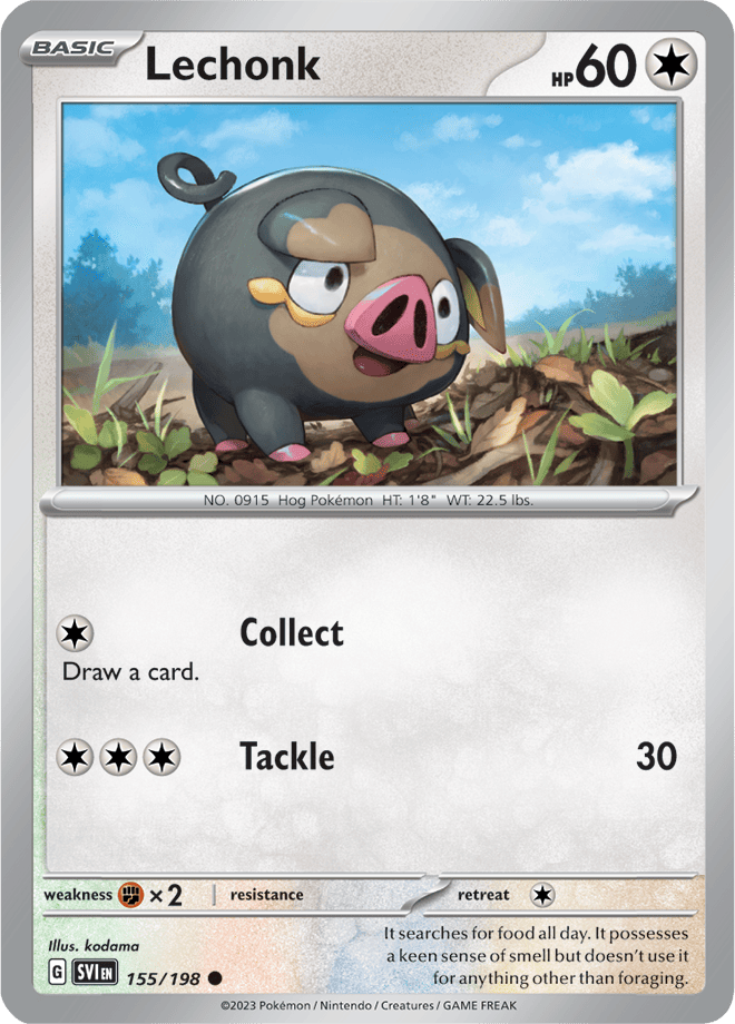 Lechonk: Common 155/198 (SVI)