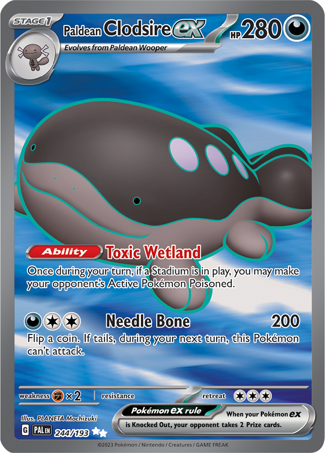 Paldean Clodsire ex: Ultra Rare 244/193 (PAL)