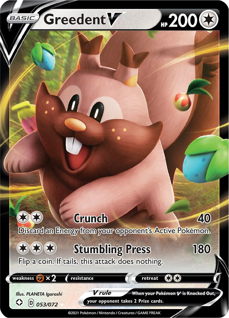 Greedent V: Ultra Rare 053/072 (Shining Fates)