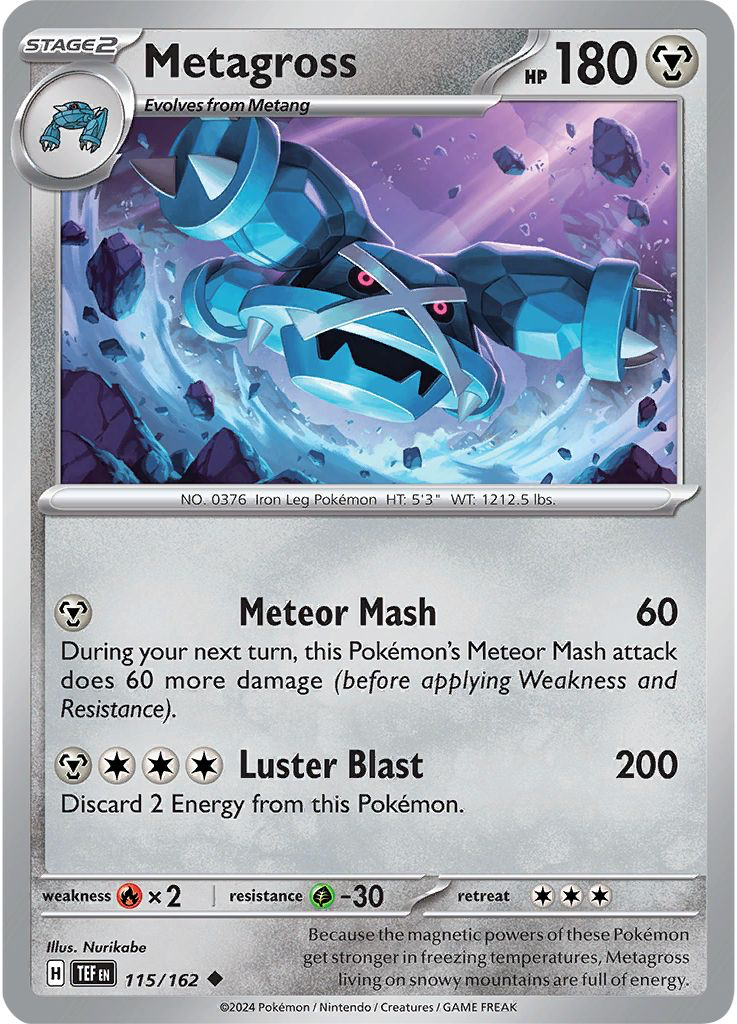 Metagross: Uncommon 115/162 (TEF)