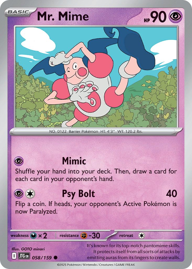Mr Mime: Common 058/159 (JTG)