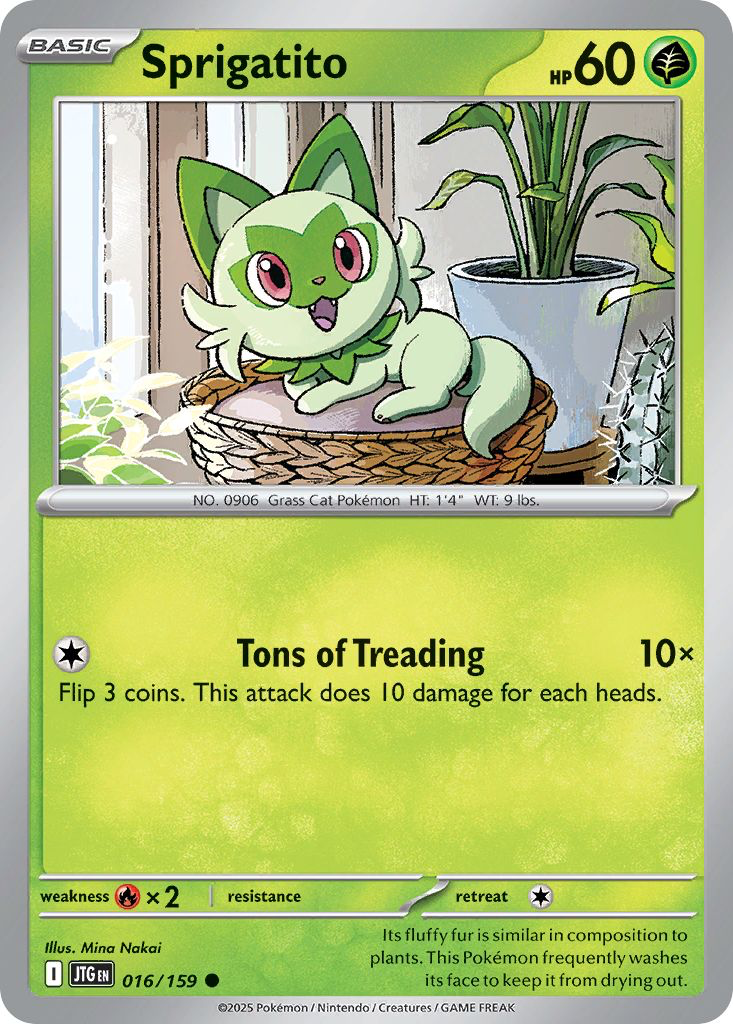 Sprigatito: Common 016/159 (JTG)