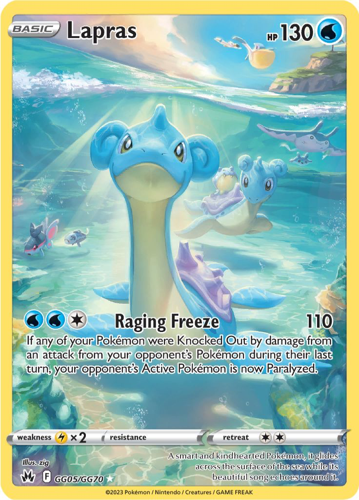Lapras: Ultra Rare GG05/GG70 (Crown Zenith)