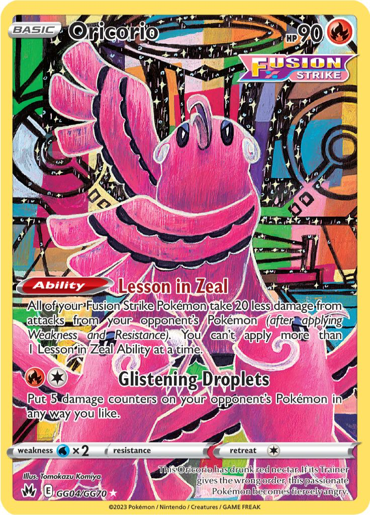 Oricorio: Holo Rare GG04/GG70 (Crown Zenith)
