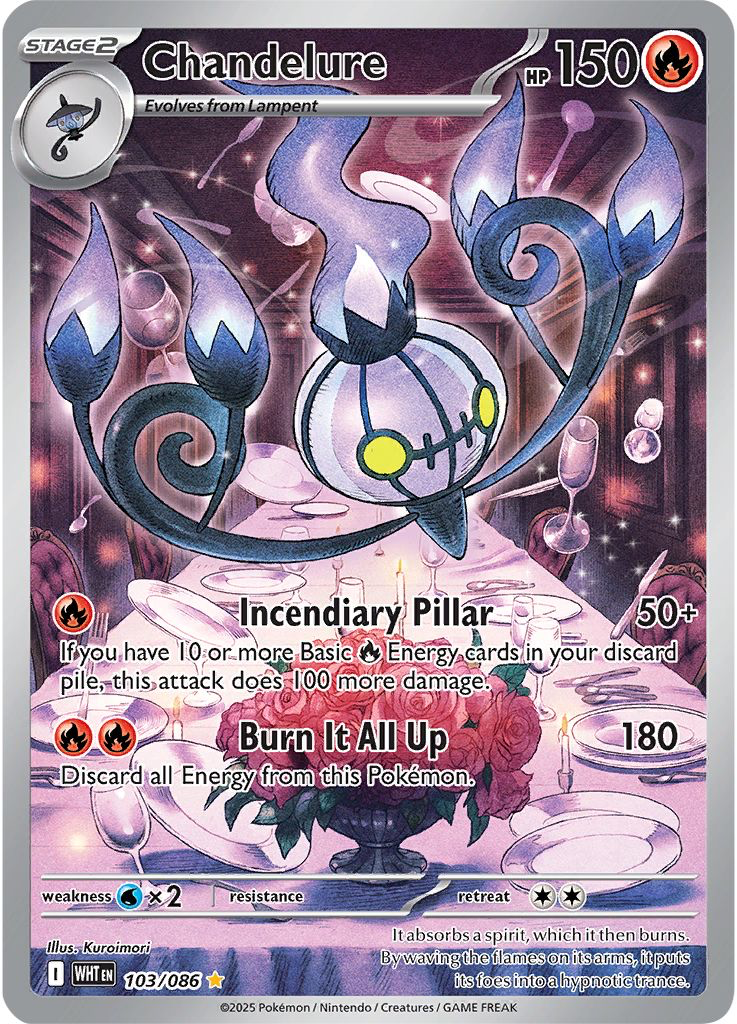 Chandelure: Illustration Rare 103/086 (WHT)