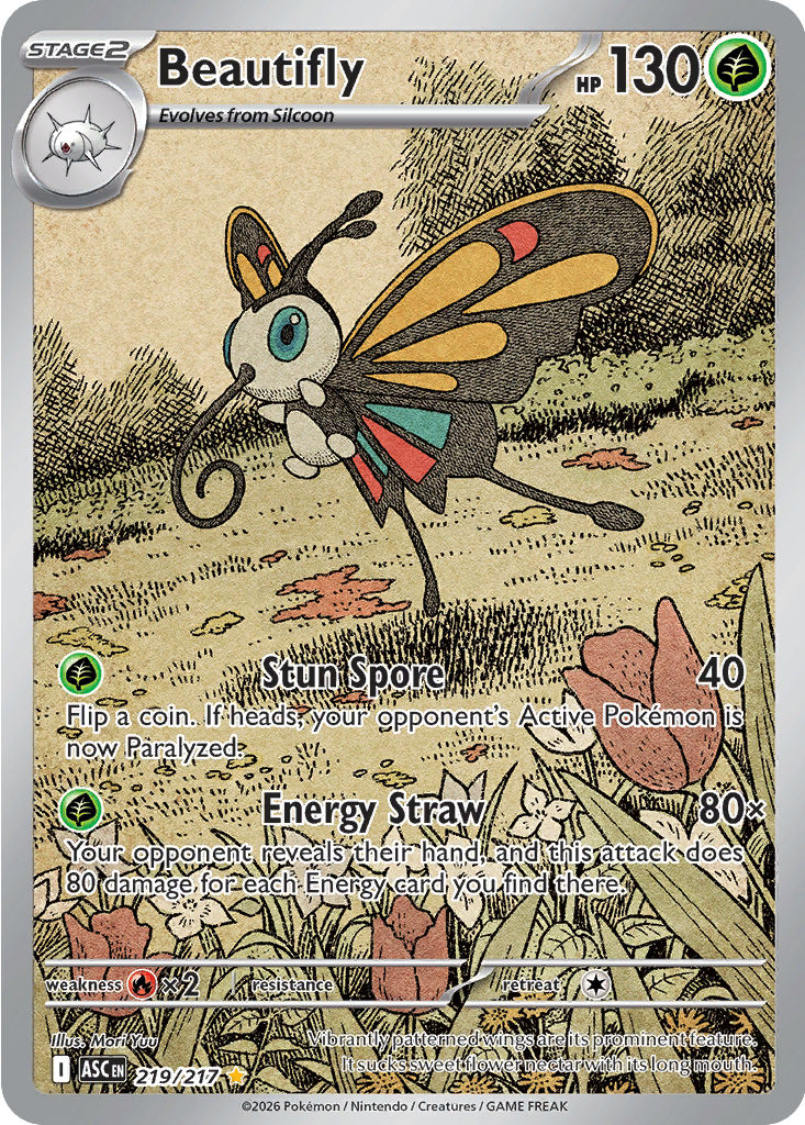 Beautifly: Illustration Rare 219/217 (ASC)