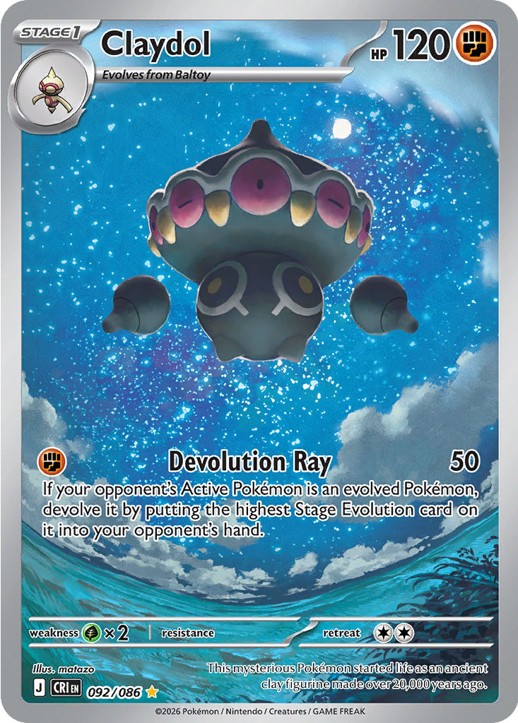Claydol: Illustration Rare 092/086 (CRI)