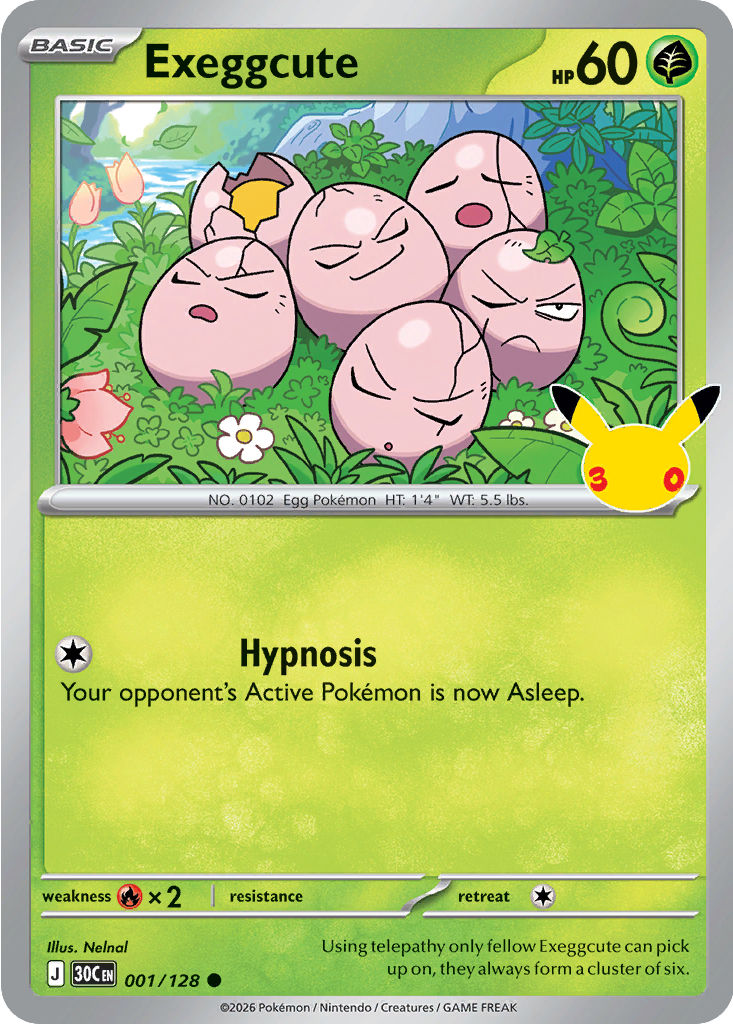 Exeggcute: Common 001/128 (30C)