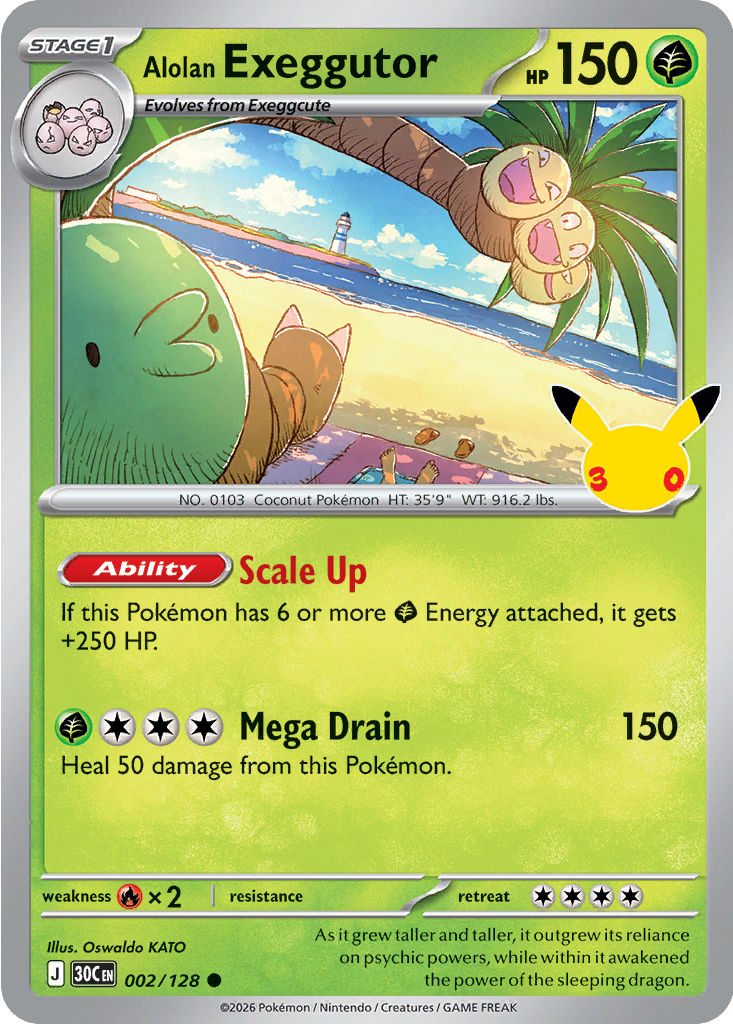 Alolan Exeggutor: Common 002/128 (30C)