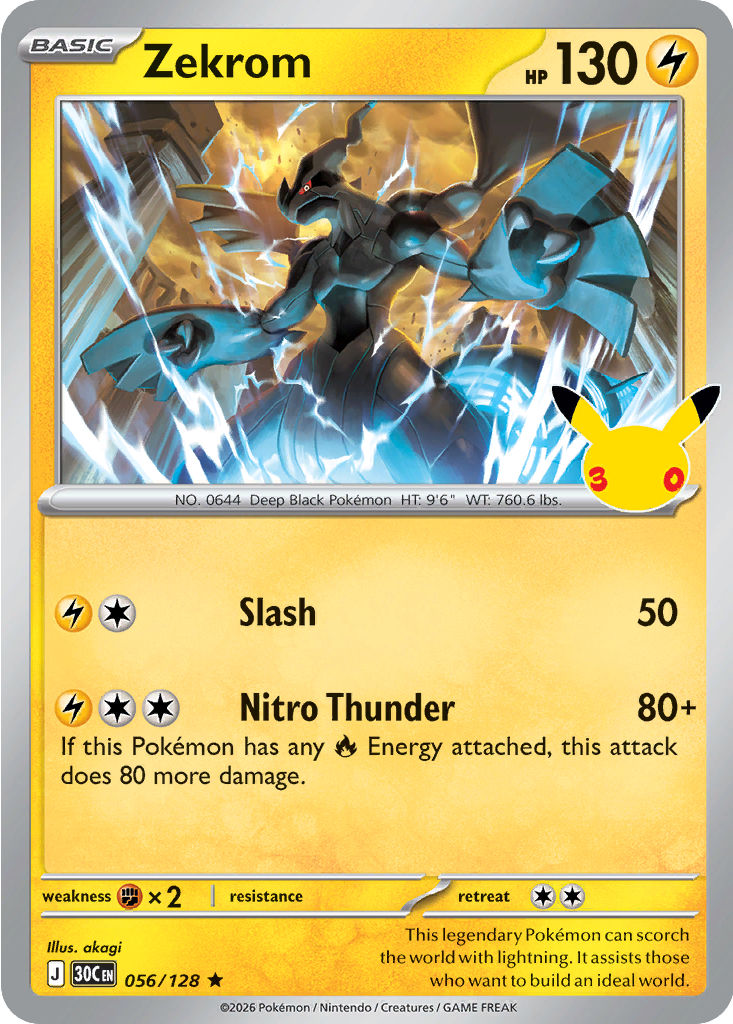 Zekrom: Rare 056/128 (30C)