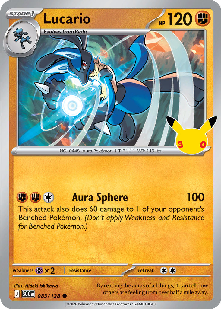 Lucario: Common 083/128 (30C)