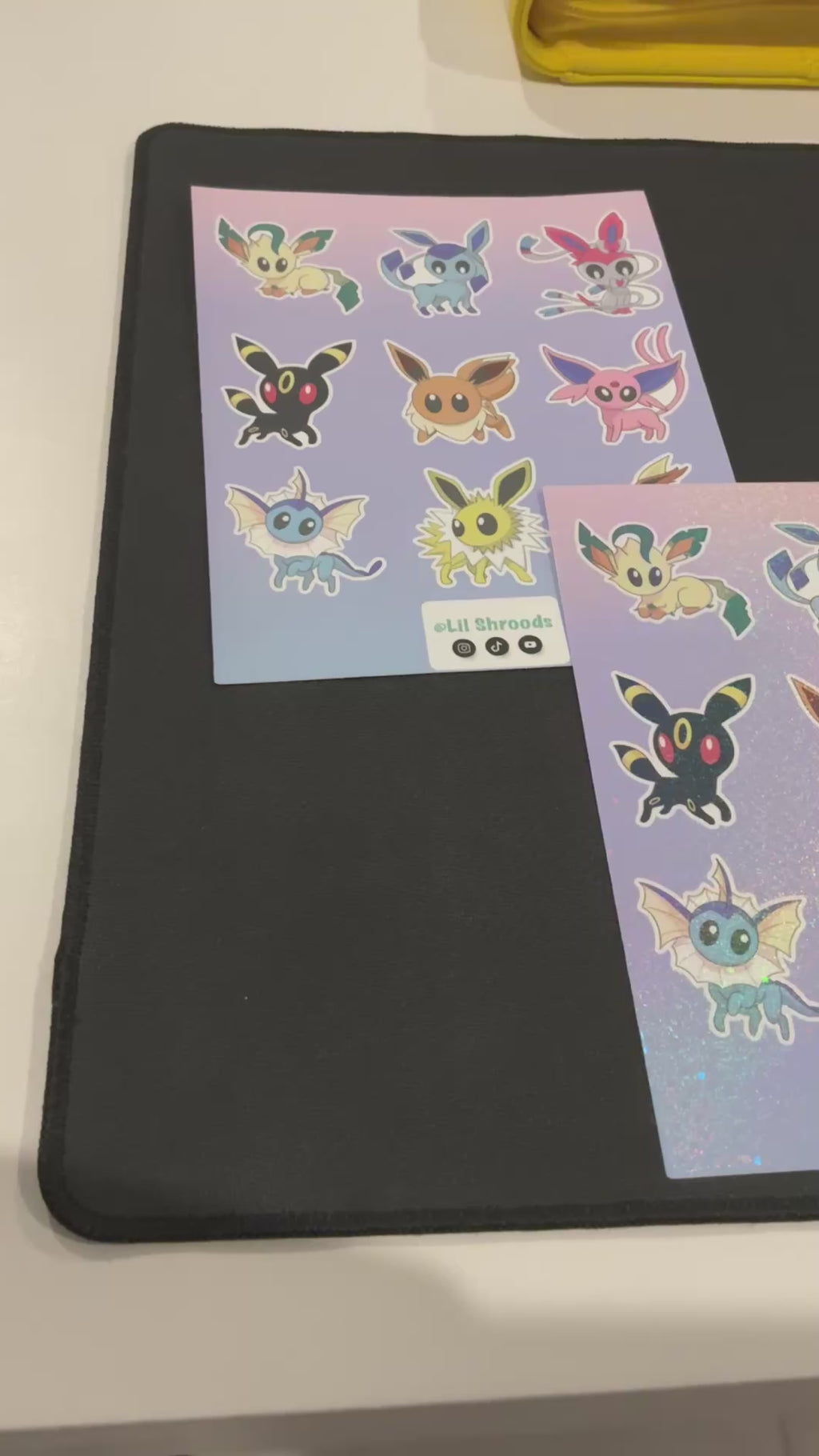 Eeveelutions sticker sheet